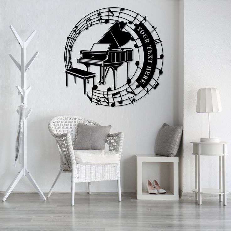 Personalized Piano Notes Metal Wall Art – Custom Musical Decor